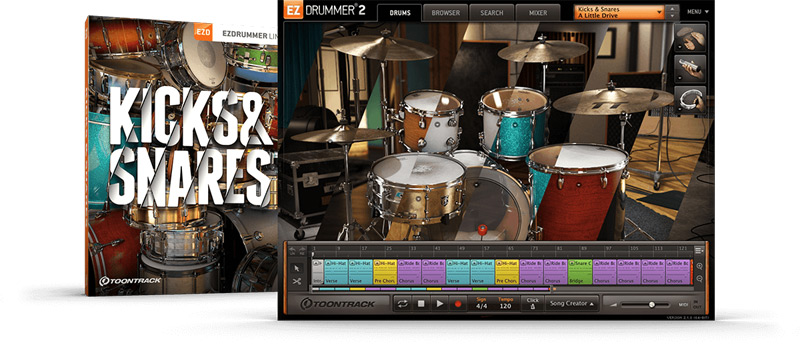 [EZDrummer, Superior Drummer扩展]Toontrack Kicks and Snares EZX v1.0.0（3.01GB）插图