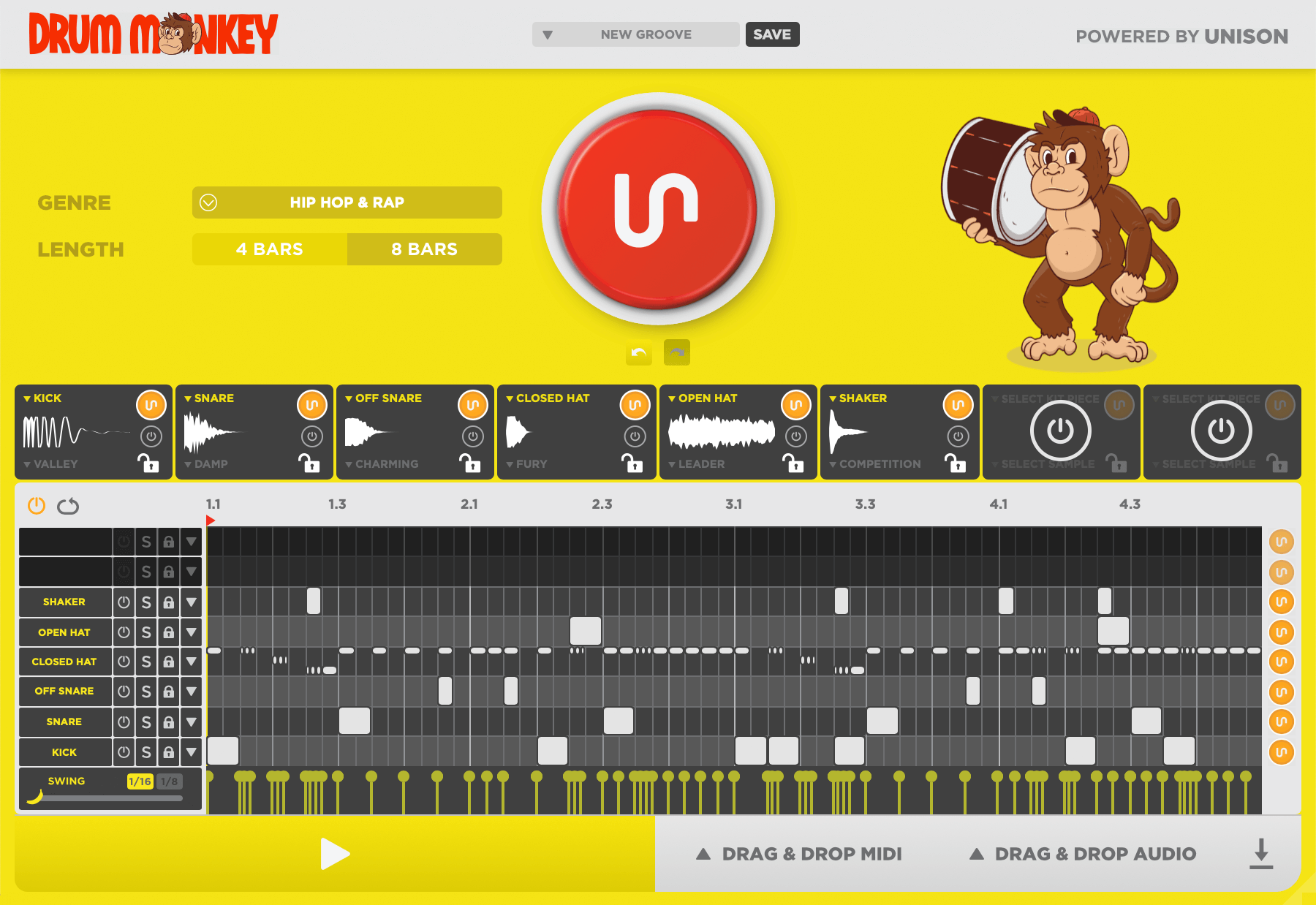 [鼓组LOOP发生器]Unison Drum Monkey v1.0.150 [WiN]（27MB）插图