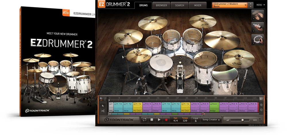 Toontrack EZdrummer 2 v2.1.8 CE v2.1.8 Core Library v1.1.2 Update [WiN, MacOS]（641MB）插图
