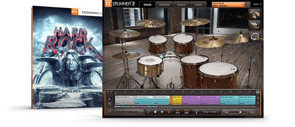 [EZdrummer扩展]Toontrack Hard Rock EZX v1.0.1 [WiN]（1.11GB）插图
