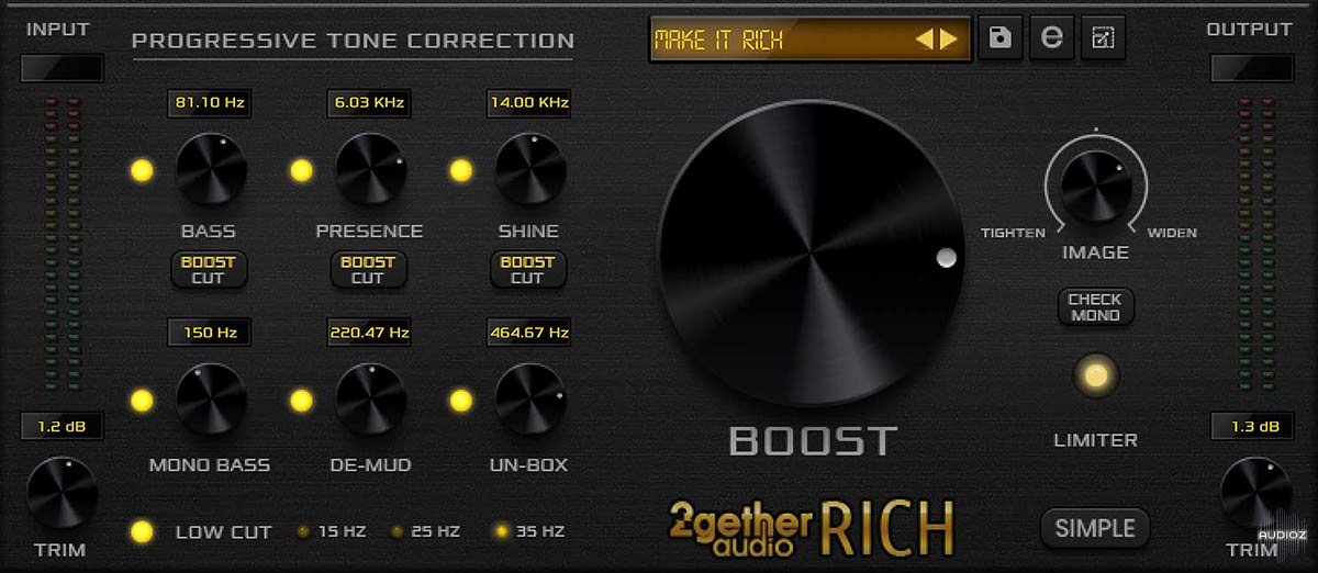 [母带处理插件]2getheraudio RICH v1.0.4.8840 [WiN]（5MB）插图
