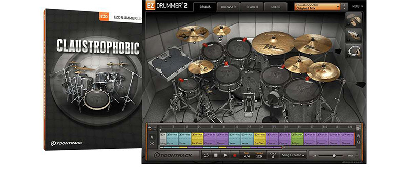 [EZDrummer扩展]Toontrack Ezdrummer EZX Claustrophobic v1.5.3（881MB）插图