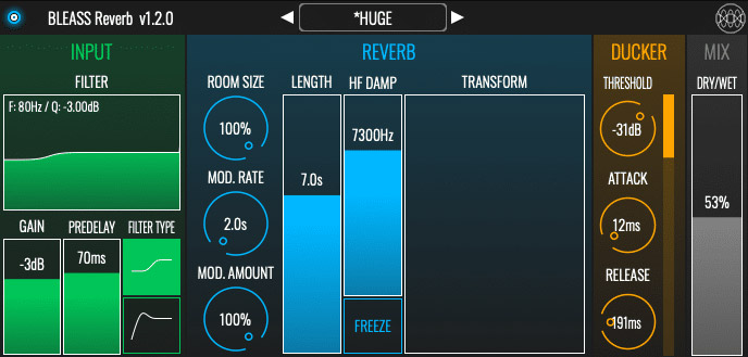 BLEASS Reverb v1.2.0 [WiN, MacOS]（22MB）插图