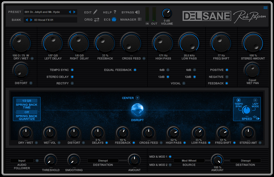 [延迟效果器插件]Rob Papen DelSane v1.0.1a [WiN]（32MB）插图