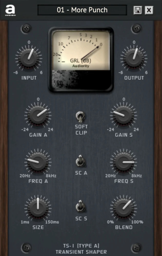 [鼓轨道瞬态整形器]Audiority TS-1 Transient Shaper v1.3.1 [WiN, MacOS]（18MB）插图