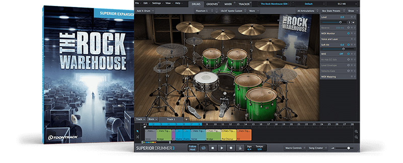 [Superior Drummer扩展]Toontrack The Rock Warehouse SDX v1.5 v1.0（16.54GB）插图