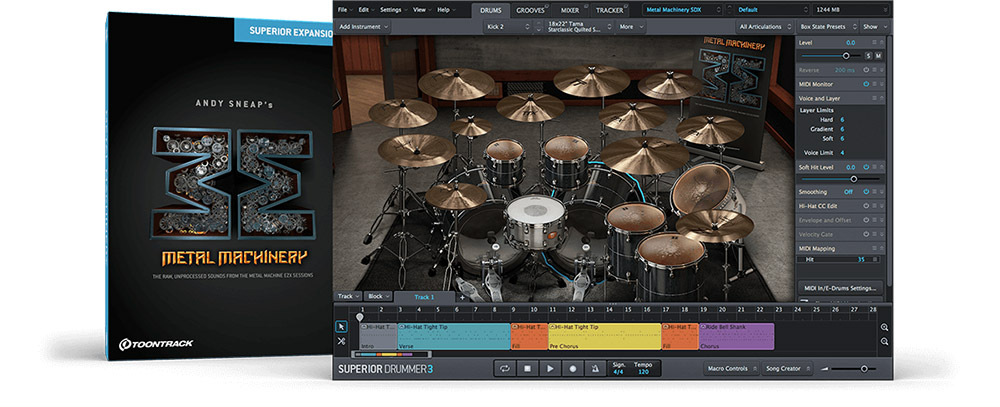 [Superior Drummer扩展]Toontrack Metal Machinery SDX v1.5（18.55GB）插图