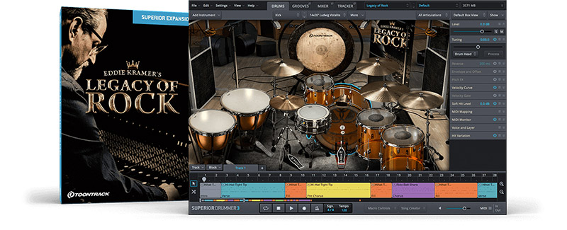[Superior Drummer扩展]Toontrack Legacy Of Rock SDX v1.0.0（167.33GB）插图