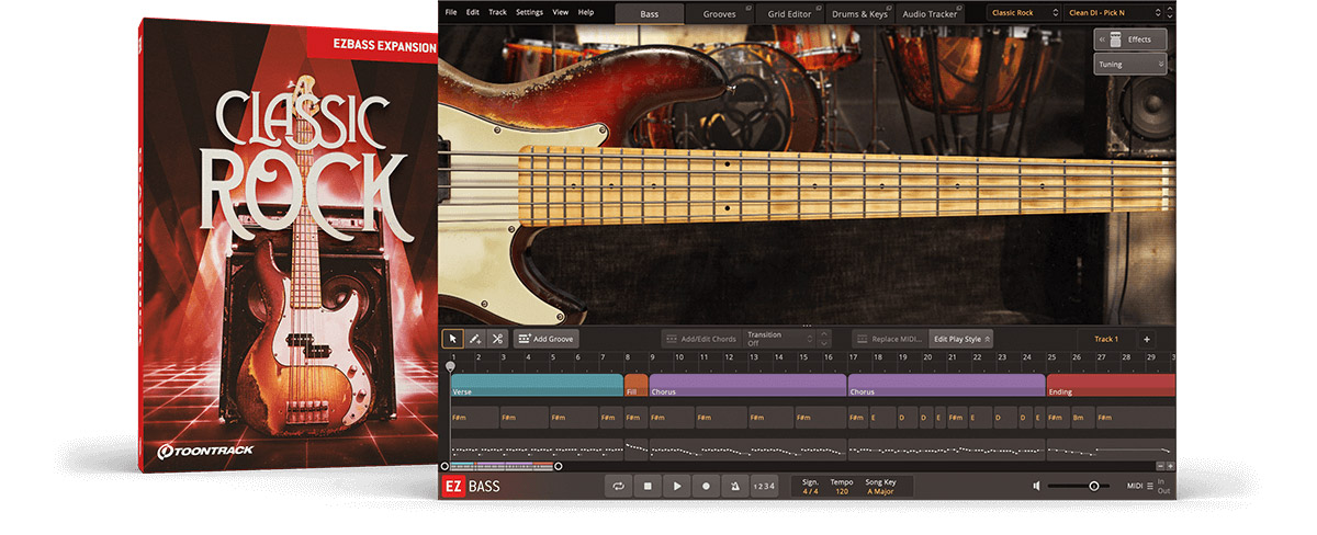 [EZbass扩展]Toontrack Classic Rock EBX v1.0.3 v1.0.2 [EBX]（1.75GB）插图