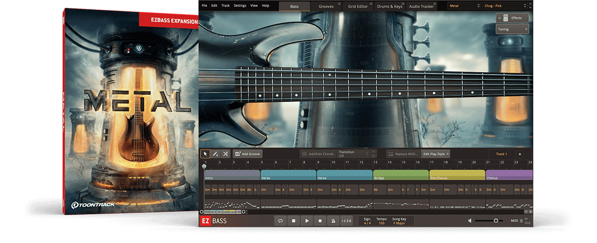 [EZbass扩展]Toontrack Metal EBX v1.0.1（1.71GB）插图