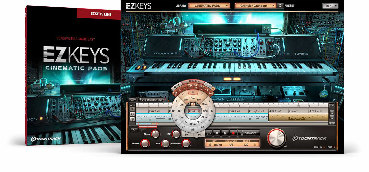 [EZkeys扩展]Toontrack EZkeys Cinematic Pads v1.3.0 CE [WiN]（281MB）插图