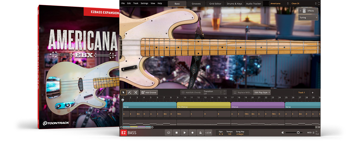 [EZbass扩展]Toontrack Americana EBX v1.0.0（1.15GB）插图