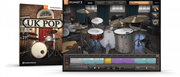 [Superior Drummer, EZDrummer]Toontrack UK Pop EZX v1.0.0（4.1GB）