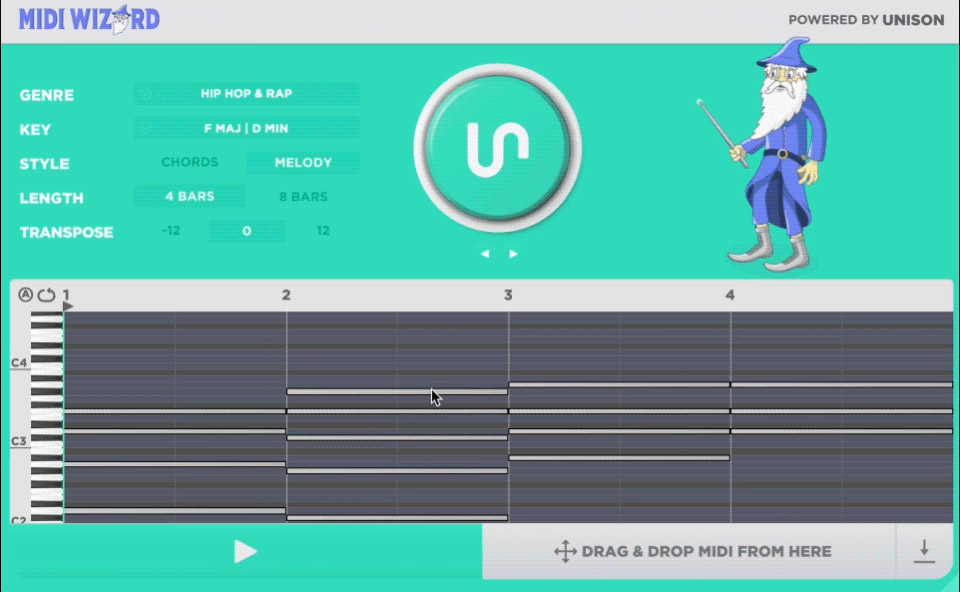 [和弦旋律生成器工具]Unison MIDI Wizard v1.1.25 [WiN]（22MB）插图