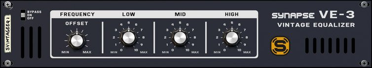 Reason RE Synapse Audio VE-3 Vintage Equalizer v1.0.2 [WiN]（24MB）插图