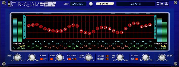 Reason RE Lab One Recordings ReQ131 31 Band EQ v2.0.0 [WiN]（30MB）插图