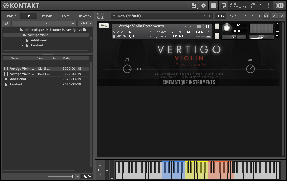 [交响小提琴]Cinematique Instruments Vertigo Violin [KONTAKT]（477MB）插图1