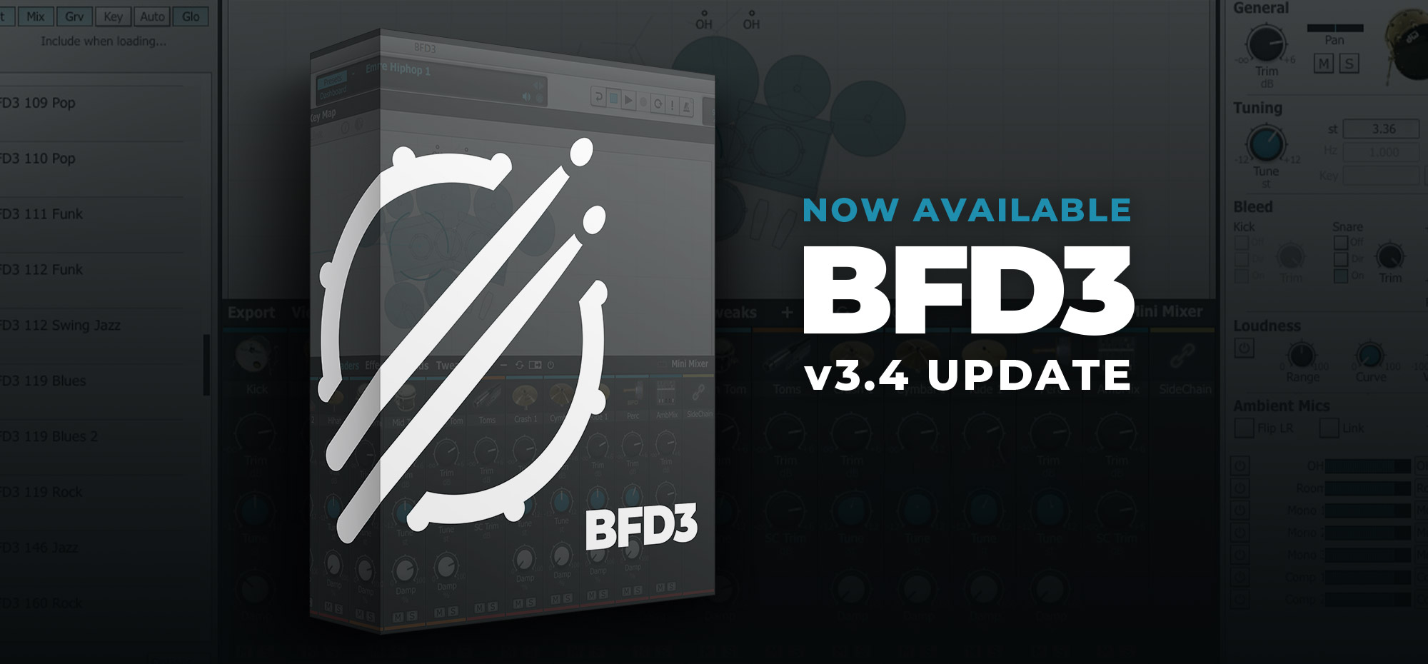 [BFD3,2022最新版+71套扩展]inMusic Brands BFD3 v3.4.4.31 [WiN, MacOS]（556GB）插图