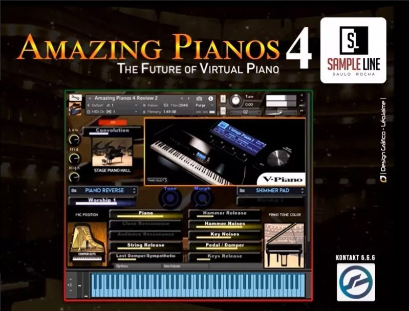 Sample Line Amazing Pianos 4 [KONTAKT]（7.44GB）插图