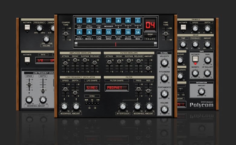 [经典的70年代合成器]Synth Magic POLYCOM [KONTAKT]（3.27GB）插图