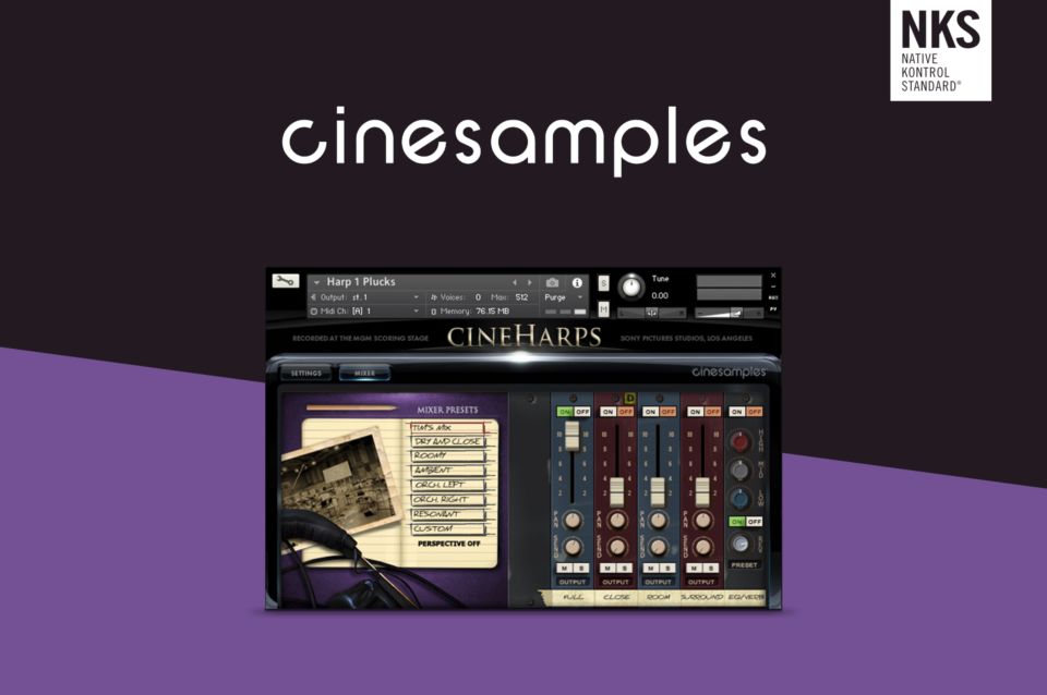 [影视管弦竖琴]Cinesamples CineHarps v1.1 [KONTAKT]（10.86GB）插图