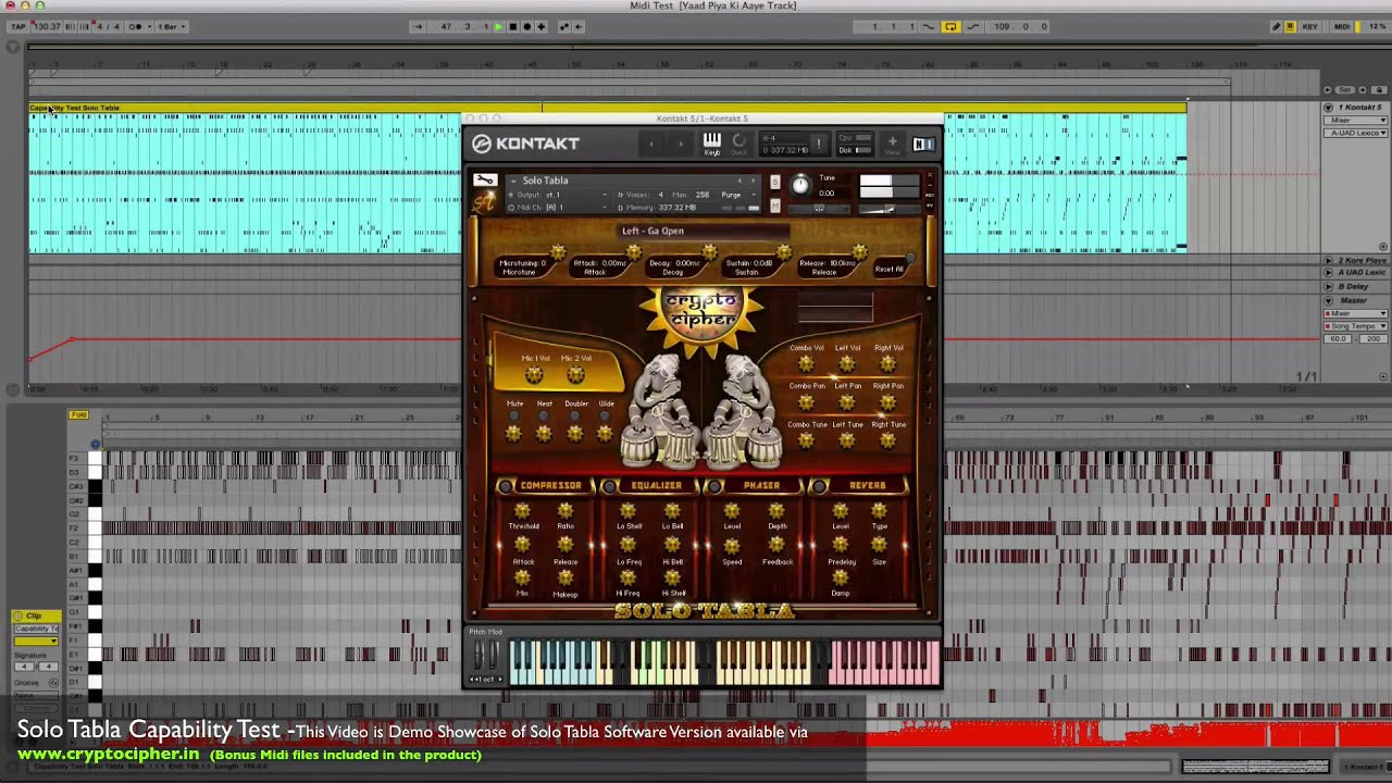 [塔布拉手鼓]Crypto Cipher Audio Lab Solo Tabla [KONTAKT]（1.19GB）插图
