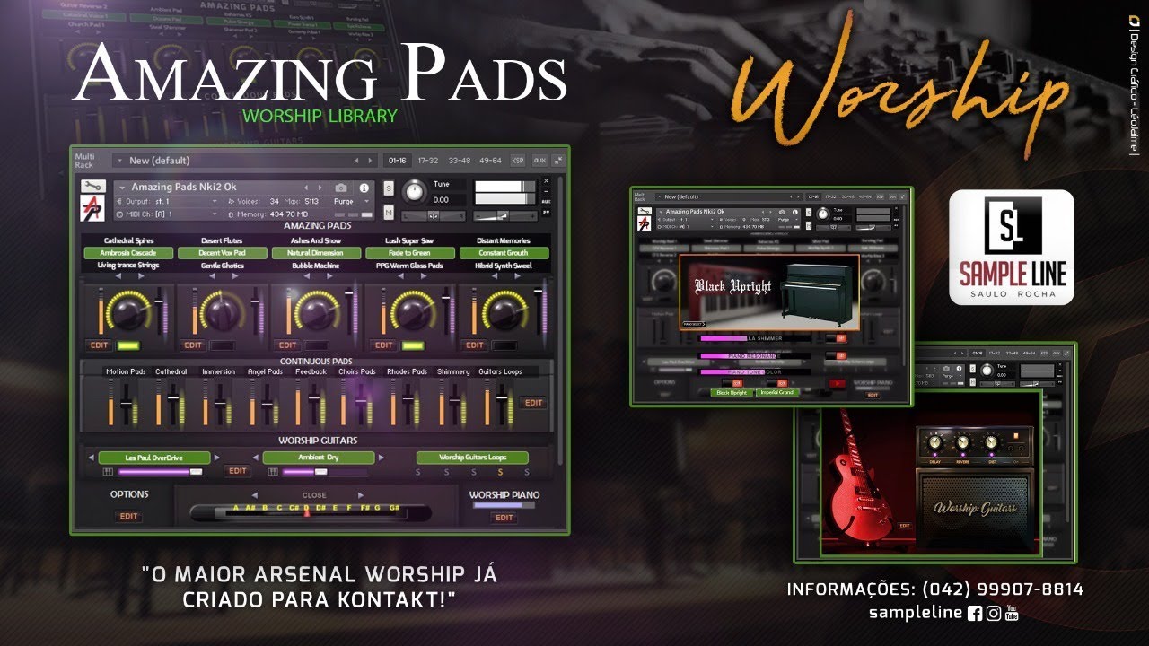[PAD多乐器综合铺底音源]Sample Line Amazing Pads [KONTAKT]（34.99GB）插图