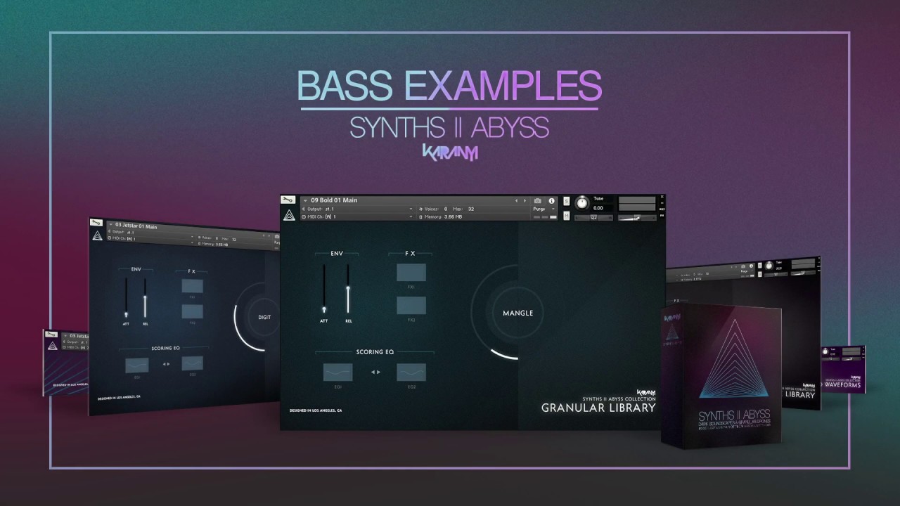 [低音合成铺底音源]Karanyi Sounds Synths 2 Abyss v1.2 [KONTAKT]（4.36GB）插图