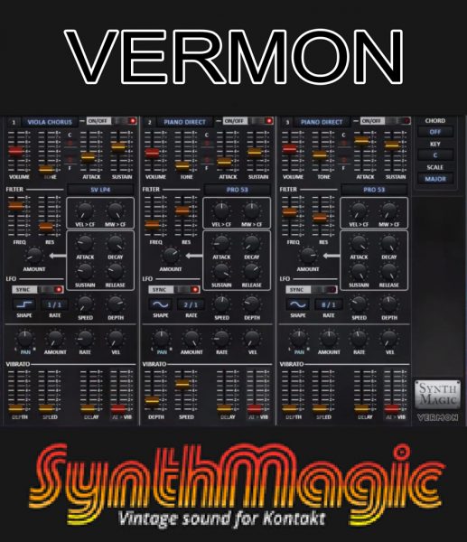 [维莫纳钢琴弦乐合成器]Synth Magic Vermon [KONTAKT]（2.25GB）