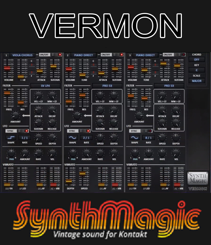 [维莫纳钢琴弦乐合成器]Synth Magic Vermon [KONTAKT]（2.25GB）插图
