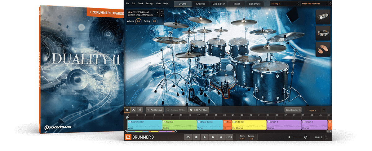 [EZDrummer, SuperiorDrummer扩展]Toontrack Duality II EZX（3.63GB）插图