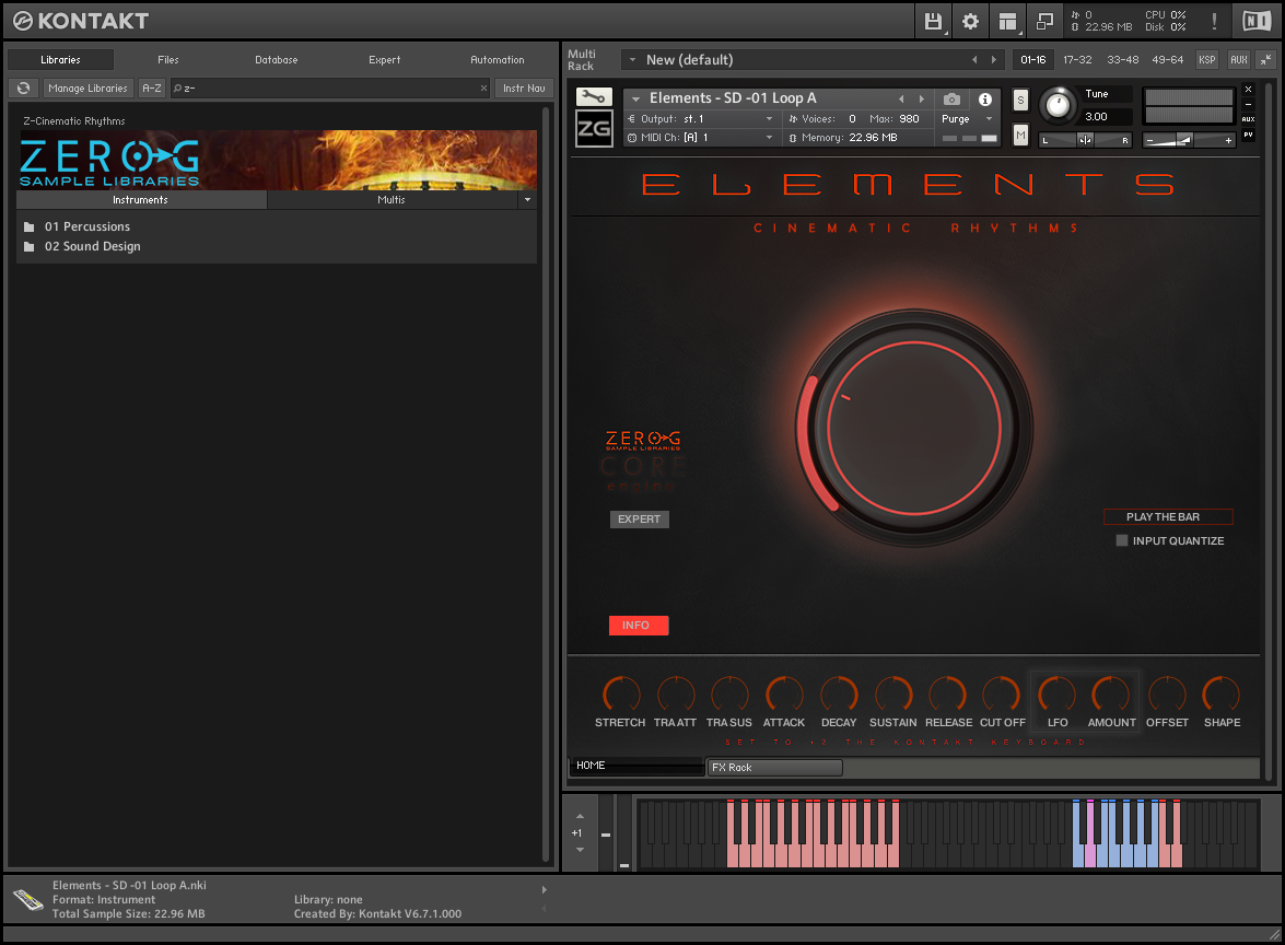 [电影配乐部落和武士打击]Zero-G Elements – Cinematic Rhythms [KONTAKT]（7.46GB）插图1