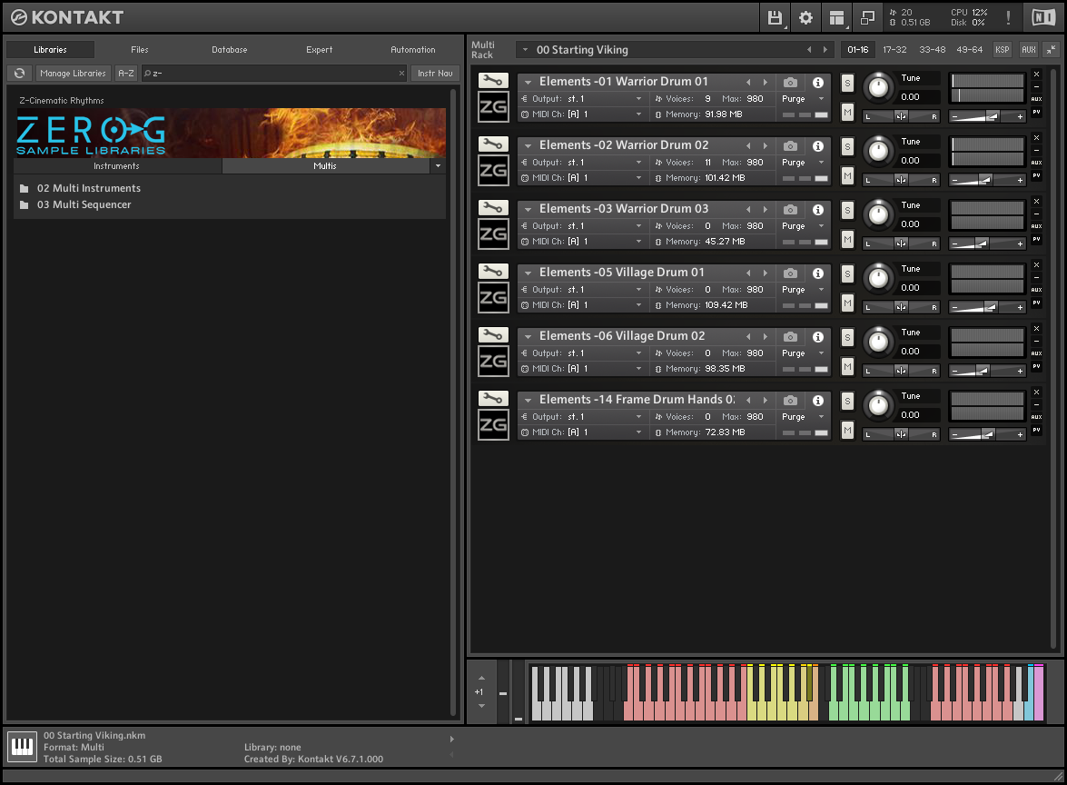 [电影配乐部落和武士打击]Zero-G Elements – Cinematic Rhythms [KONTAKT]（7.46GB）插图2