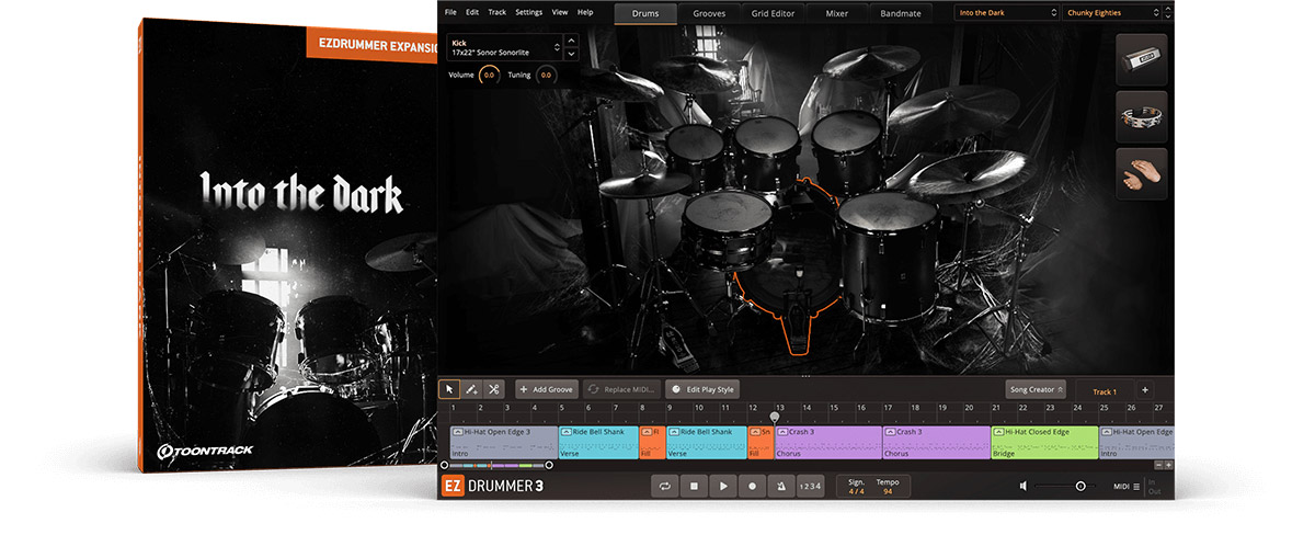[EZDrummer扩展]Toontrack Into the Dark [EZX]（3.81GB）插图