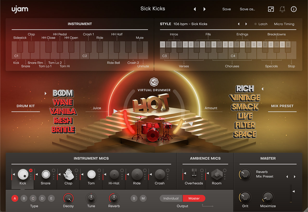 uJAM Virtual Drummer HOT v2.3.0-V.R-Rev [WiN]（10.06GB）插图