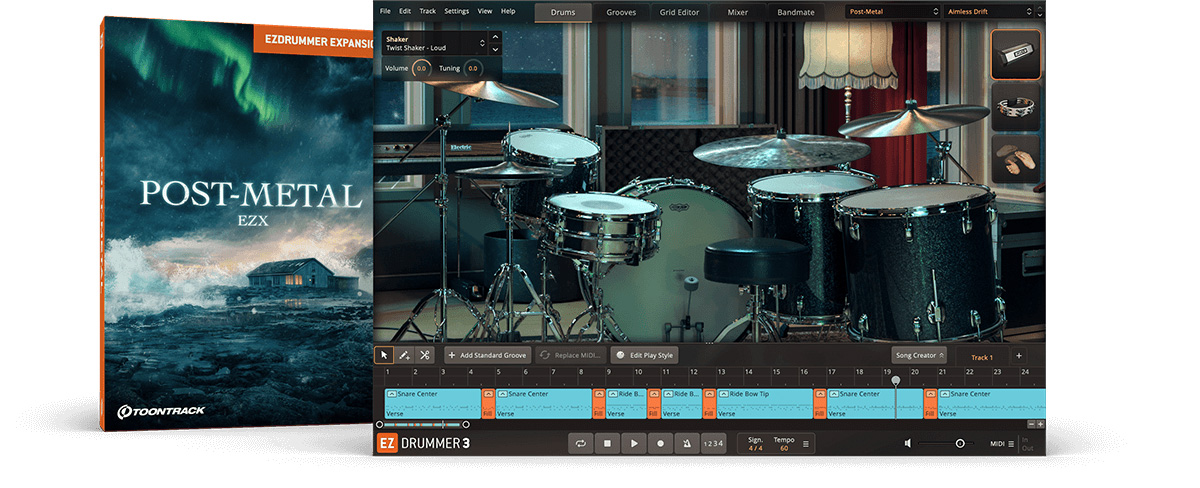 [EZDrummer扩展]Toontrack Post Metal EZX v1.00 [WiN, MacOS]（5GB）插图