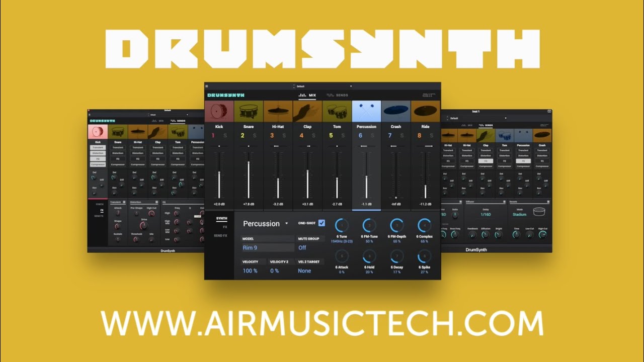 AIR Music Technology DrumSynth v1.0.0-R2R [WiN]（34.8MB）插图