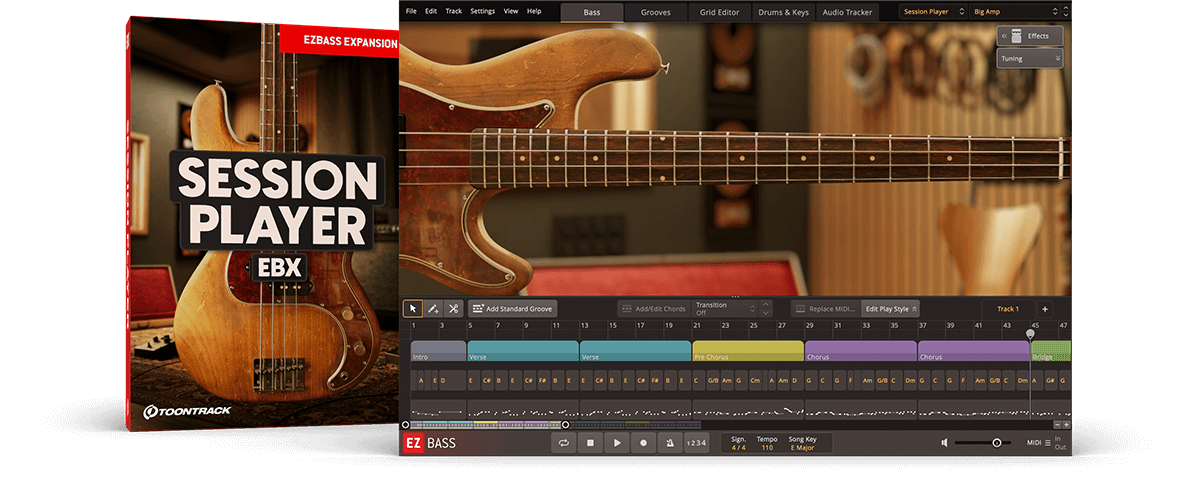 [EZBASS扩展] Toontrack Session Player EBX v1.0.0（1.16GB）插图