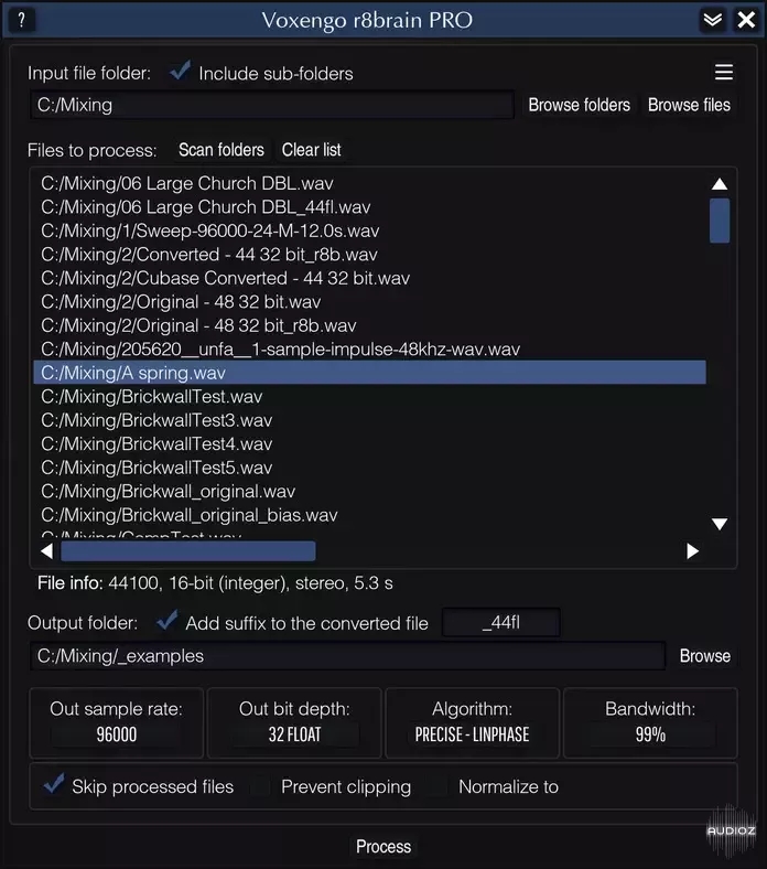 [采样率转换器工具软件] Voxengo r8brain PRO & TEOTE Update Pack v2.12 & v1.14 [WiN]（7.4MB）插图