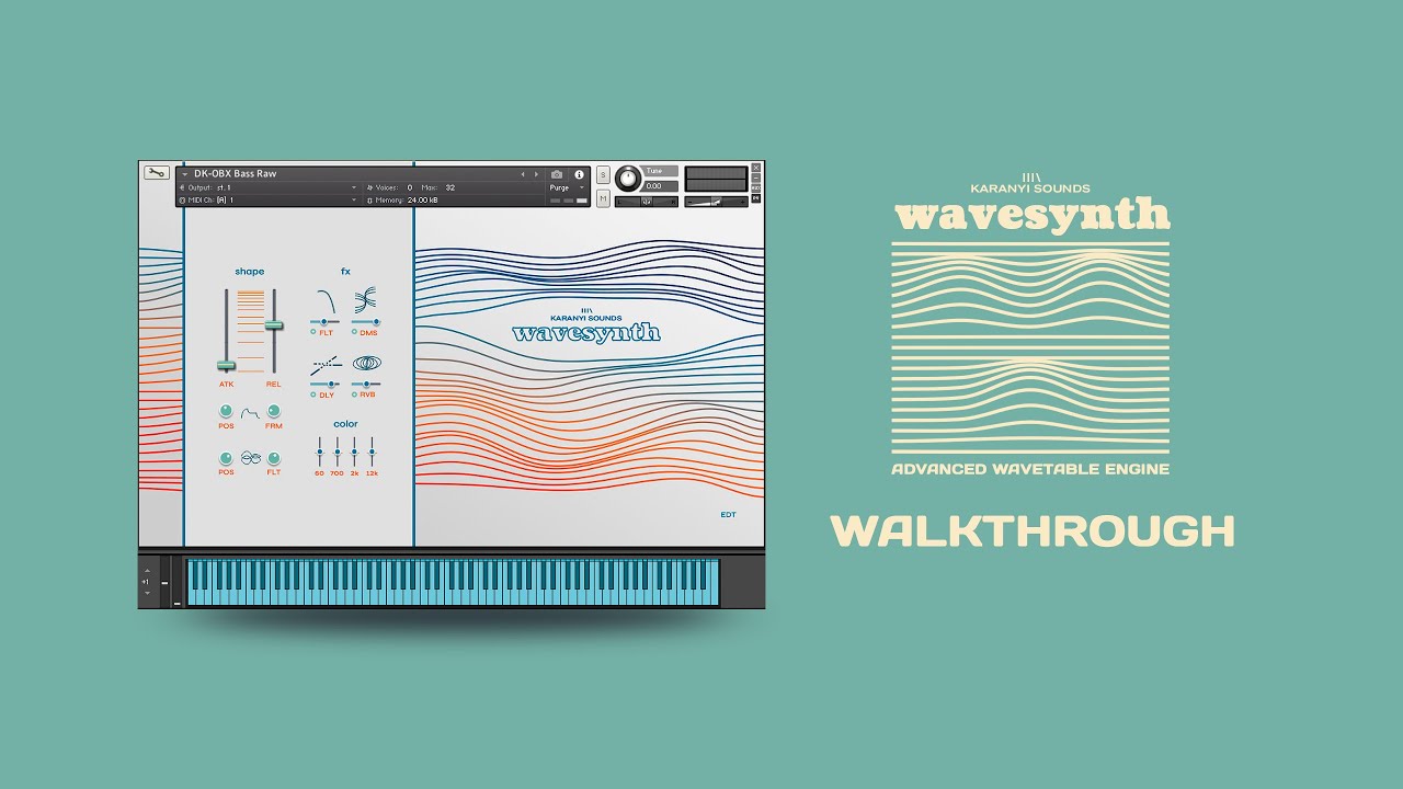 [复古到现代经典合成器] Karanyi Sounds Wavesynth PRO [KONTAKT]（100MB）插图