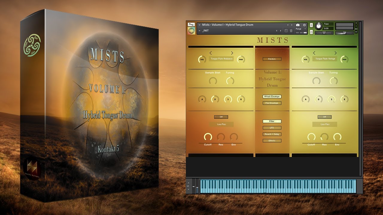 Beautiful Void Audio + Triple Spiral Audio Mists Volume 1 Hybrid Tongue Drum [KONTAKT]（928MB）插图