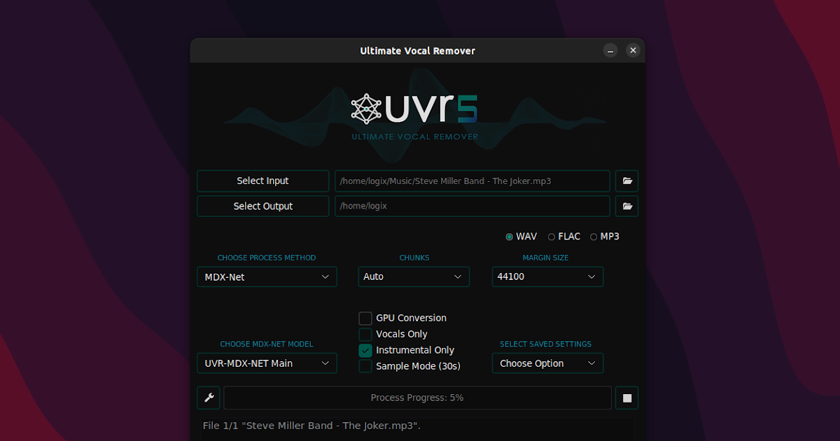 [终极伴奏人声乐器分离工具] Ultimate Vocal Remover UVR GUI v5.6.0 [WiN, MacOS]（2.57GB）插图