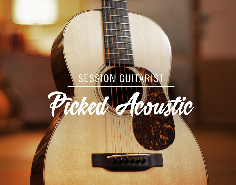 [精心挑选的完美复古钢弦原声吉他音源] Native Instruments Session Guitarist Picked Acoustic v1.1.0 [KONTAKT]（7.70GB）插图