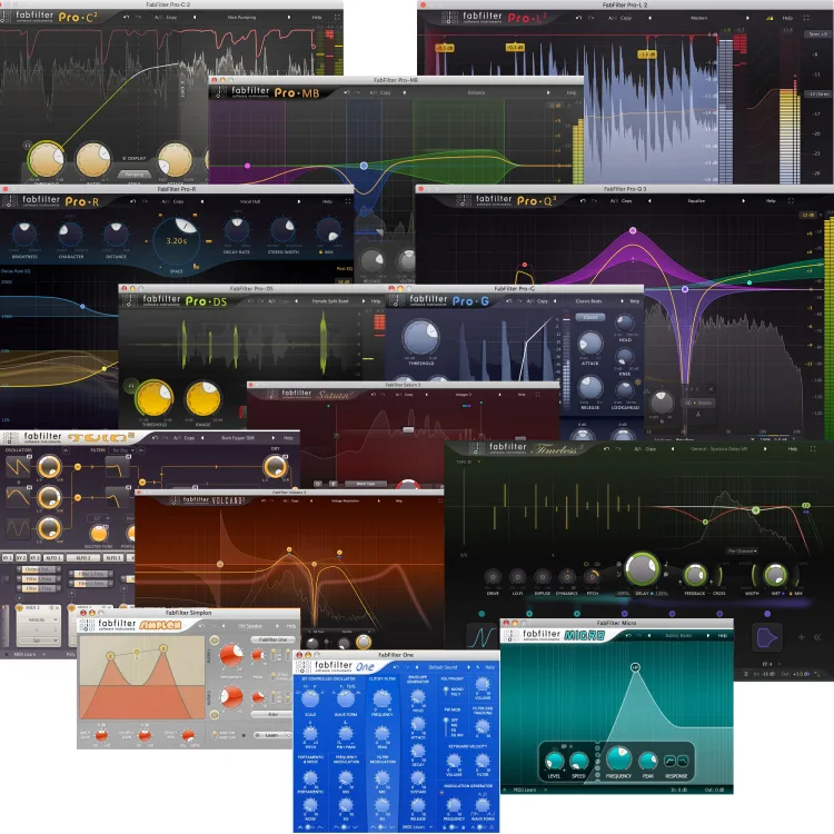 [肥波效果器插件套装2024] FabFilter Total Bundle 2024.5.30 [WiN, MacOS]（32.7MB）插图