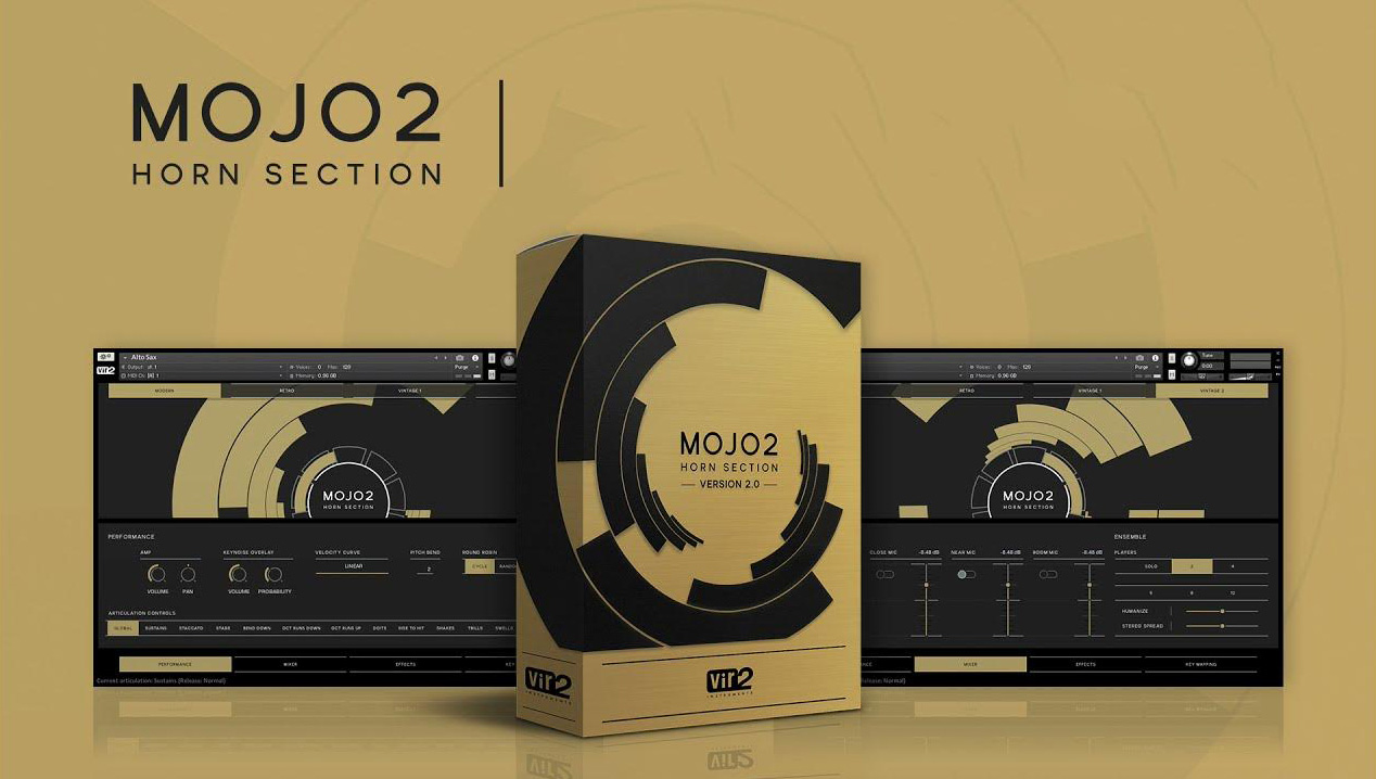 [创新的流行放克爵士铜管音源] Vir2 MOJO 2: Horn Section v2.0 [KONTAKT]（66.59GB）插图