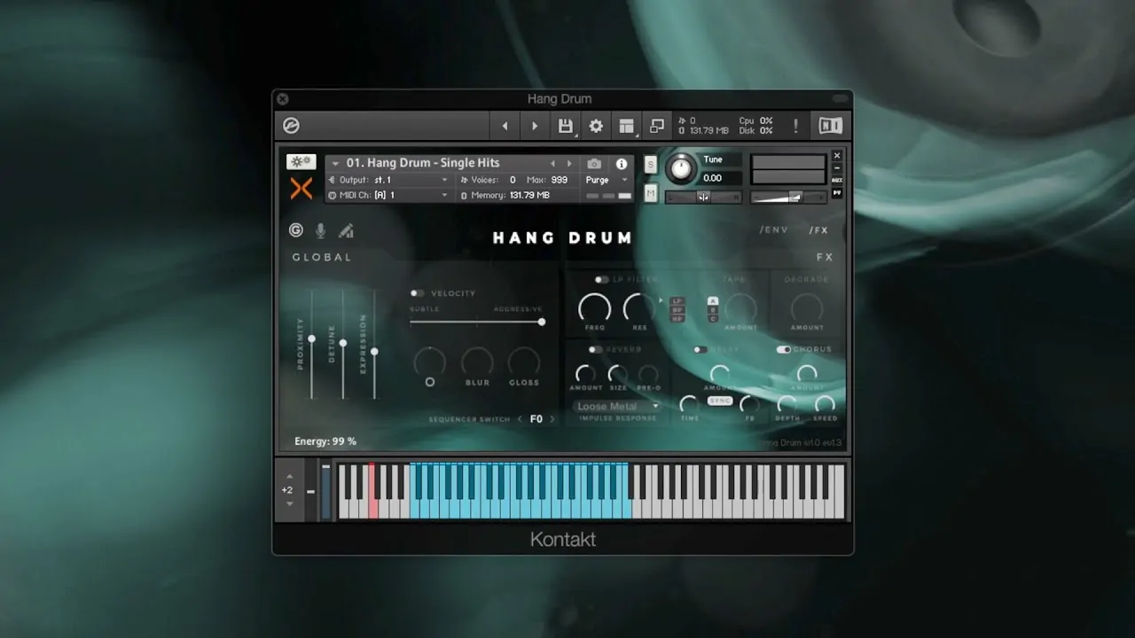 [现代影视氛围手鼓音源] Sonixinema Hang Drum: Experiments v1.6.0 [KONTAKT]（3.89GB）插图