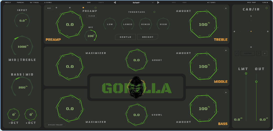 [黑猩猩终极贝斯箱头插件] Aurora DSP Gorilla v1.2.0 [WiN]（47MB）插图
