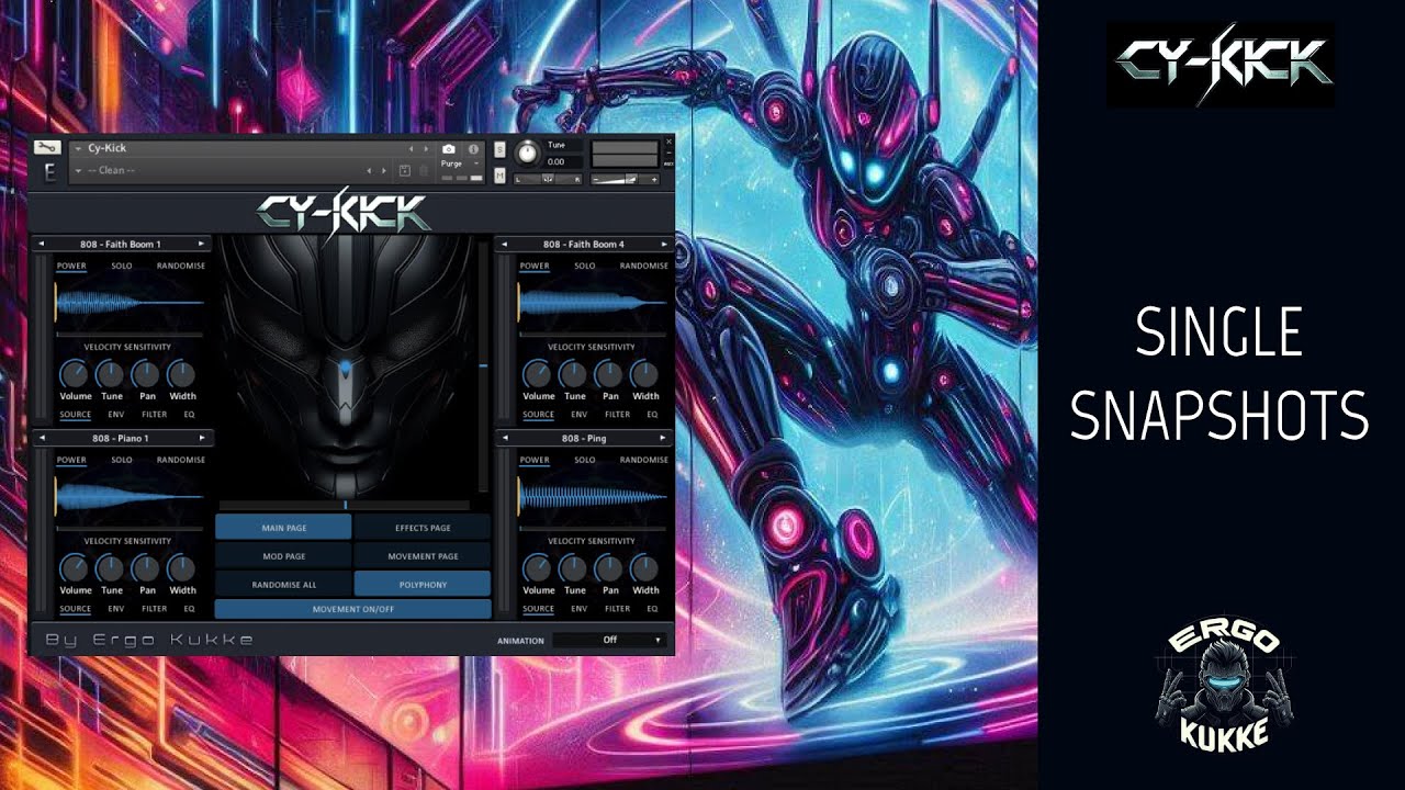 [电子摇滚鼓组打击音源] Ergo Kukke Cy-Kick [KONTAKT]（376MB）插图