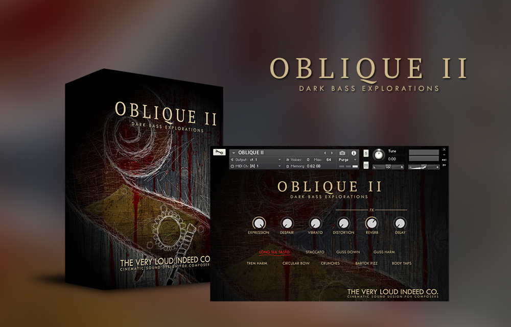 [低音提琴音源] The Very Loud Indeed OBLIQUE II Dark Bass Explorations [KONTAKT]（1.01GB）插图