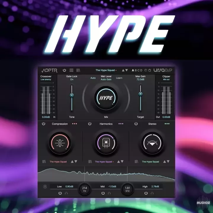 [动态处理工具插件] Plugin Alliance ADPTR Hype v1.5.0 [WiN, MacOS]（56MB）插图